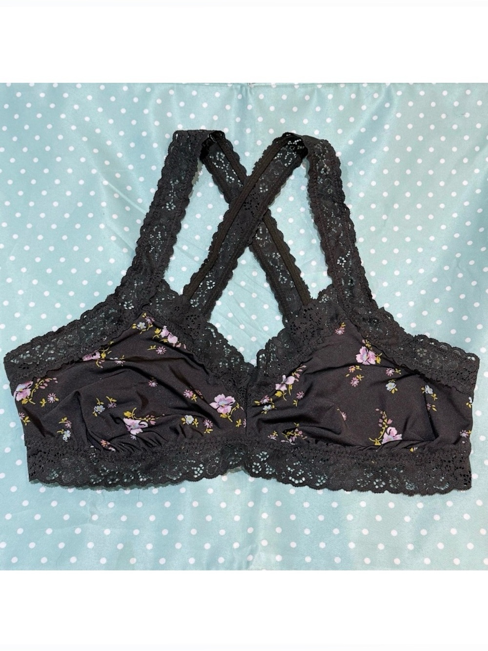 Aerie Floral Lace Bralette (Unlined) Size Medium